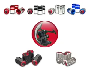 Radkappen Motorrad Metallisches Finish